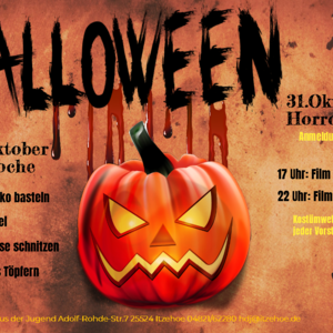 Programmplakat der Halloweenwoche im HdJ